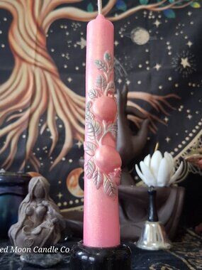 Persephone’s Liminal Seed Taper Candle